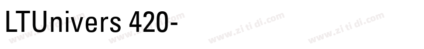 LTUnivers 420字体转换